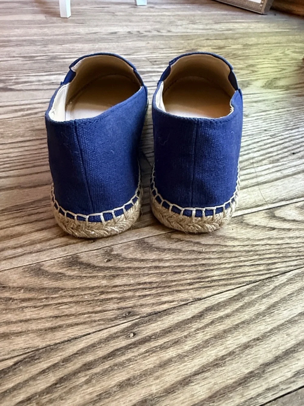 Quacker Factory Women's Navy Sequin Flag Espadrille Flats patriotic 8.5 NIB